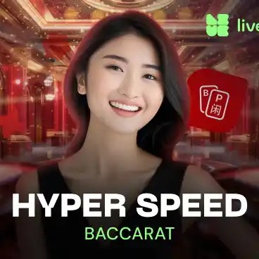 Hyper Speed Baccarat by Evolution, showcased at towercasino.vip – game logo