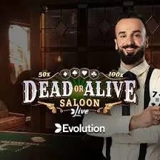 Live Dealer logo of Dead or Alive: Saloon from Evolution at Tower Casino