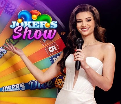 Joker’s Show slot logo by Skywind Group at Tower Casino
